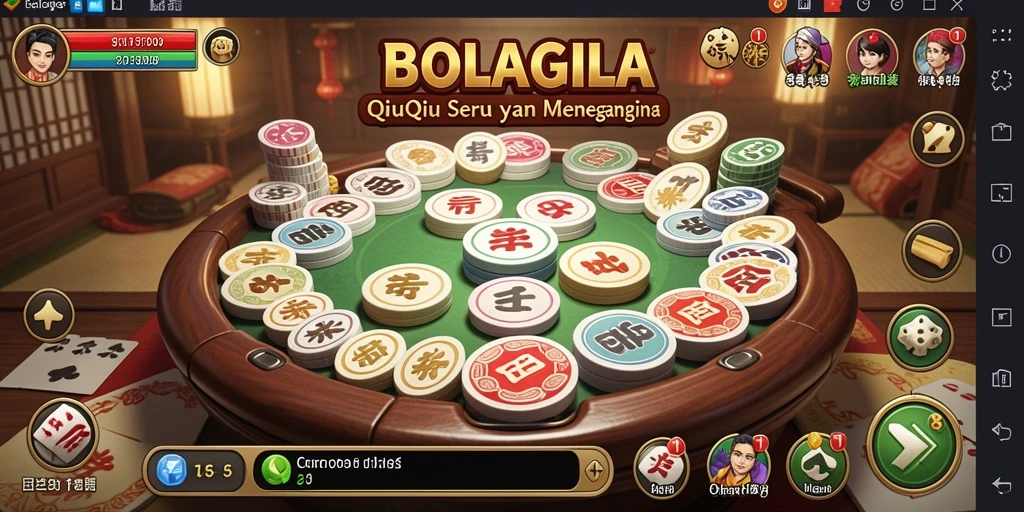 Tampilan screenshot BOLAGILA saat bermain QiuQiu yang mendebarkan.