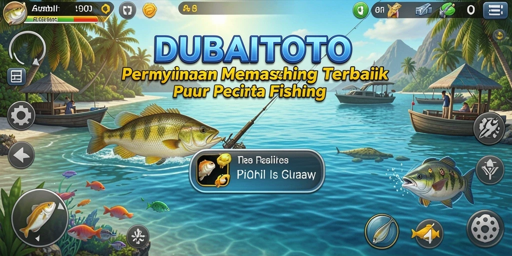 Screenshot DUBAITOTO dengan gameplay memancing yang menakjubkan.