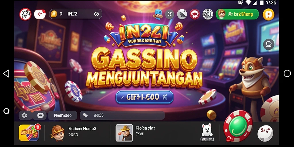 Tampilan gameplay IN22 yang realistis dan mendebarkan di kasino.
