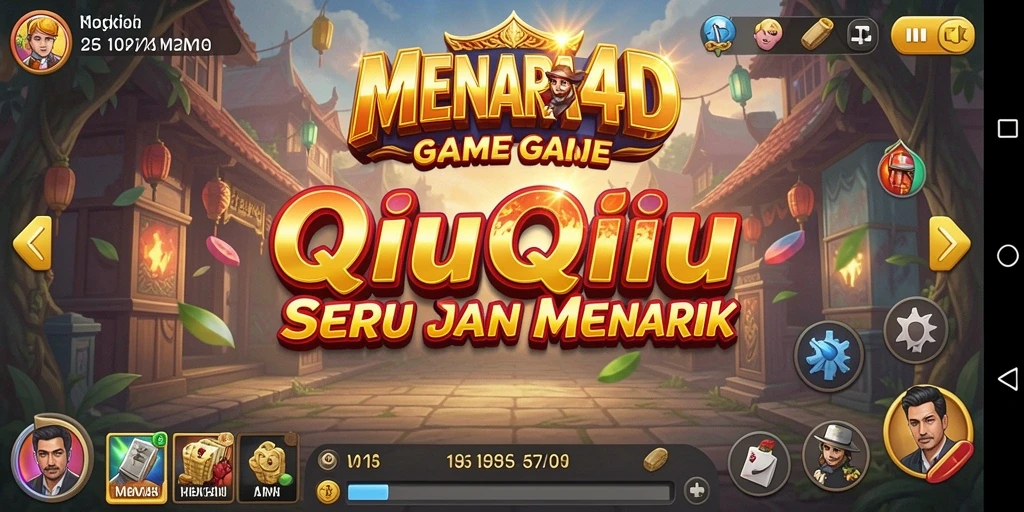 Screenshot MENARA4D menampilkan gameplay QiuQiu yang mendebarkan.