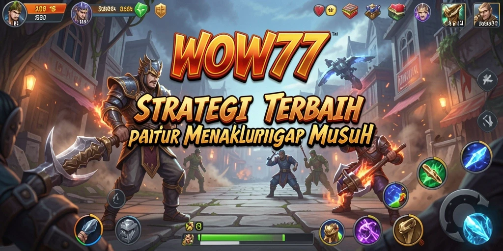 Screenshot WOW77 menunjukkan aksi pertempuran strategis yang mendebarkan.